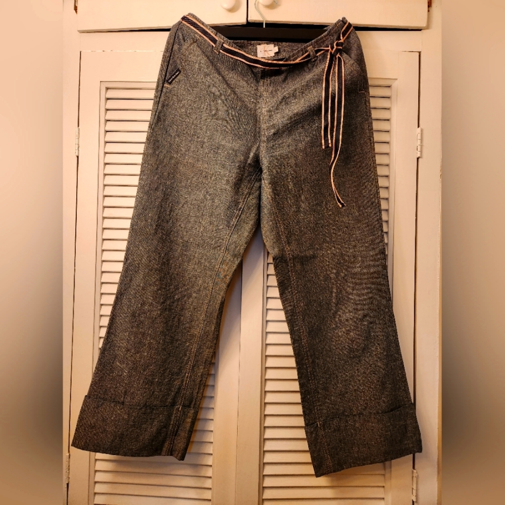 Calvin Klein ankle length pants, blue, size 6